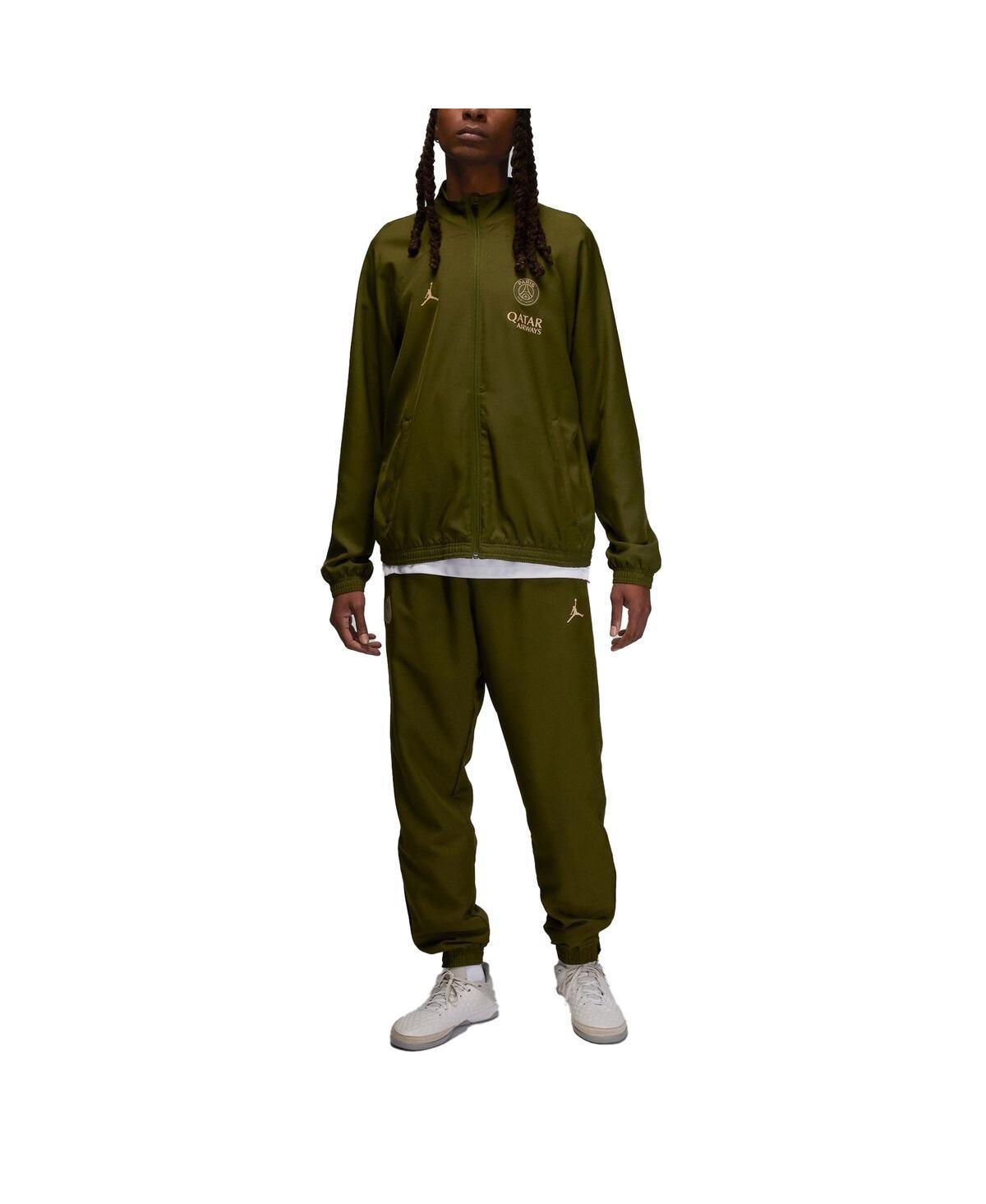 Mens Jordan Brand  Olive Paris Saint-Germain 2023/24 Fourth Strike Full-Zip Track Jacket & Pants Set Product Image