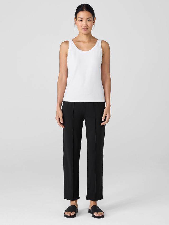 EILEEN FISHER Pima Cotton Stretch Jersey Scoop Neck Tankfemale Product Image