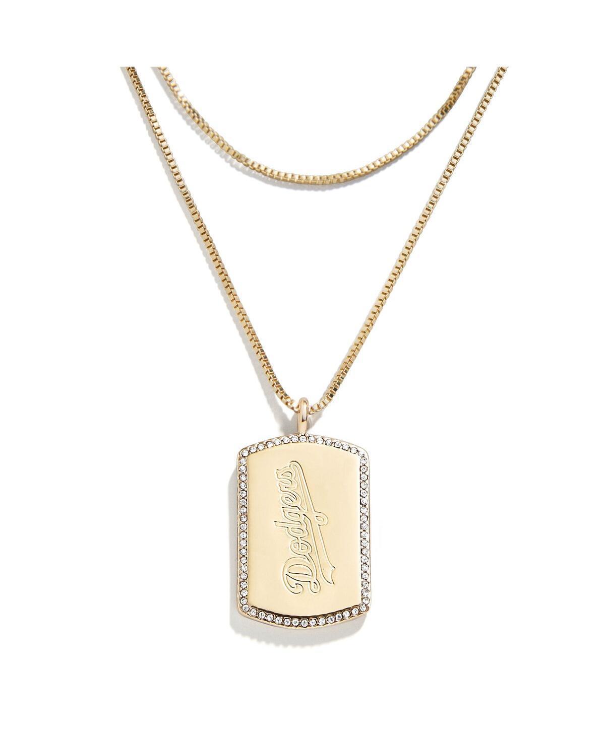 WEAR by Erin Andrews x Baublebar Los Angeles Dodgers Dog Tag Necklace Product Image