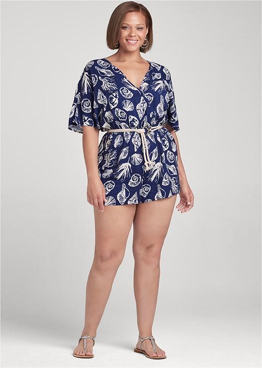 Deep Ocean Print Romper Product Image