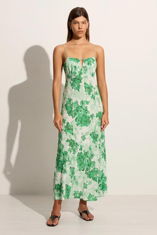 San Paolo Midi Dress Rosella Floral Green Product Image