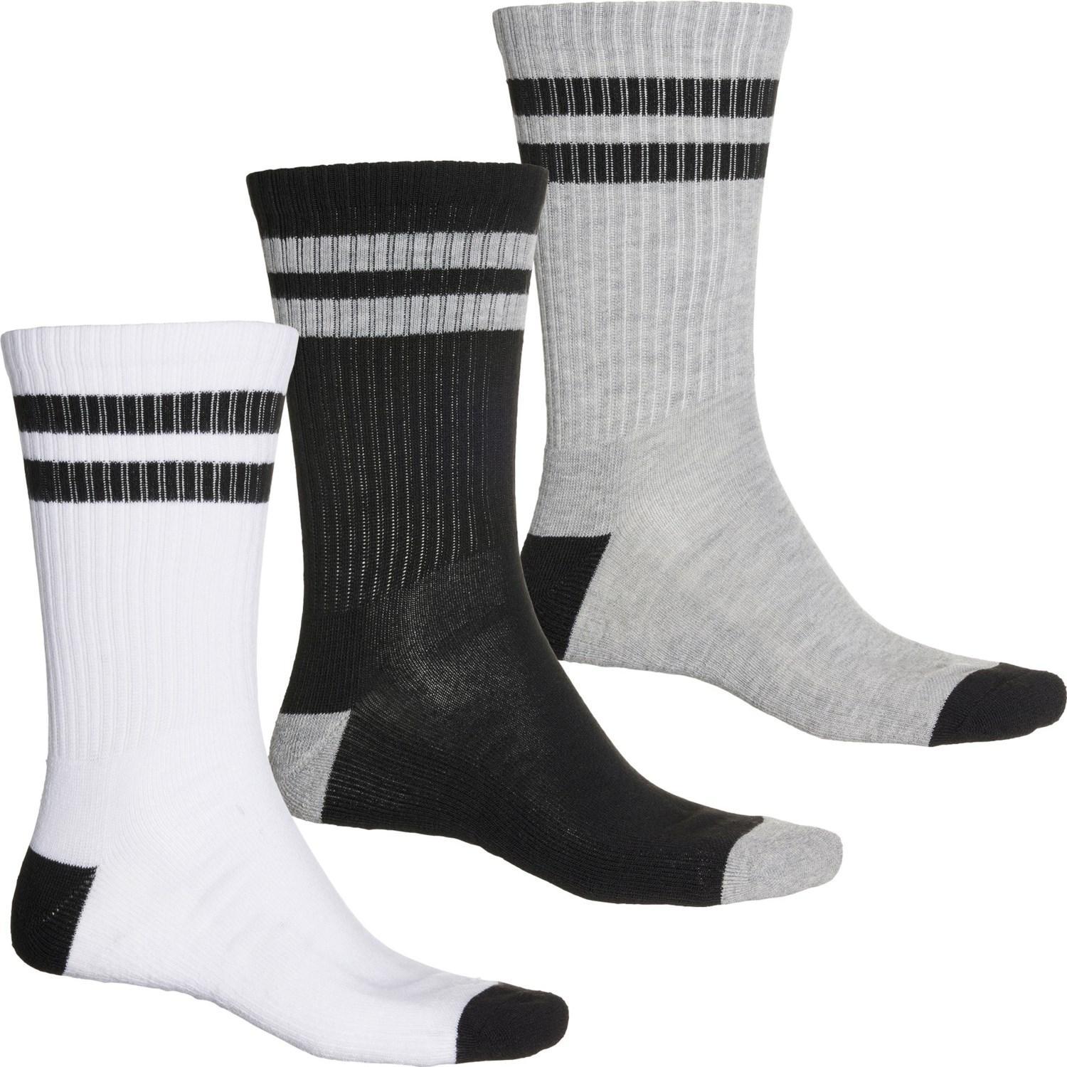 Converse Double Stripe Socks - 3-Pack, Crew (For Men) Product Image