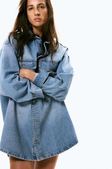 Oversized Denim Shirt Product Image