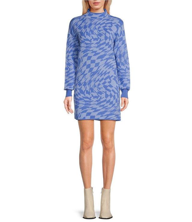 GB Geometric Swirl Print Sweater Dress Product Image