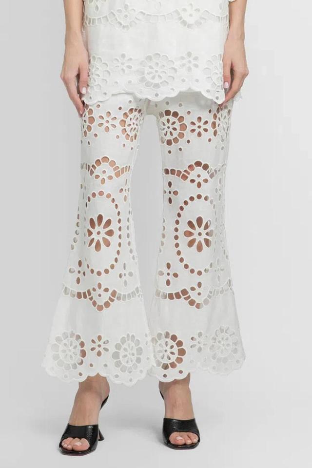 ZIMMERMANN Woman White Trousers Product Image