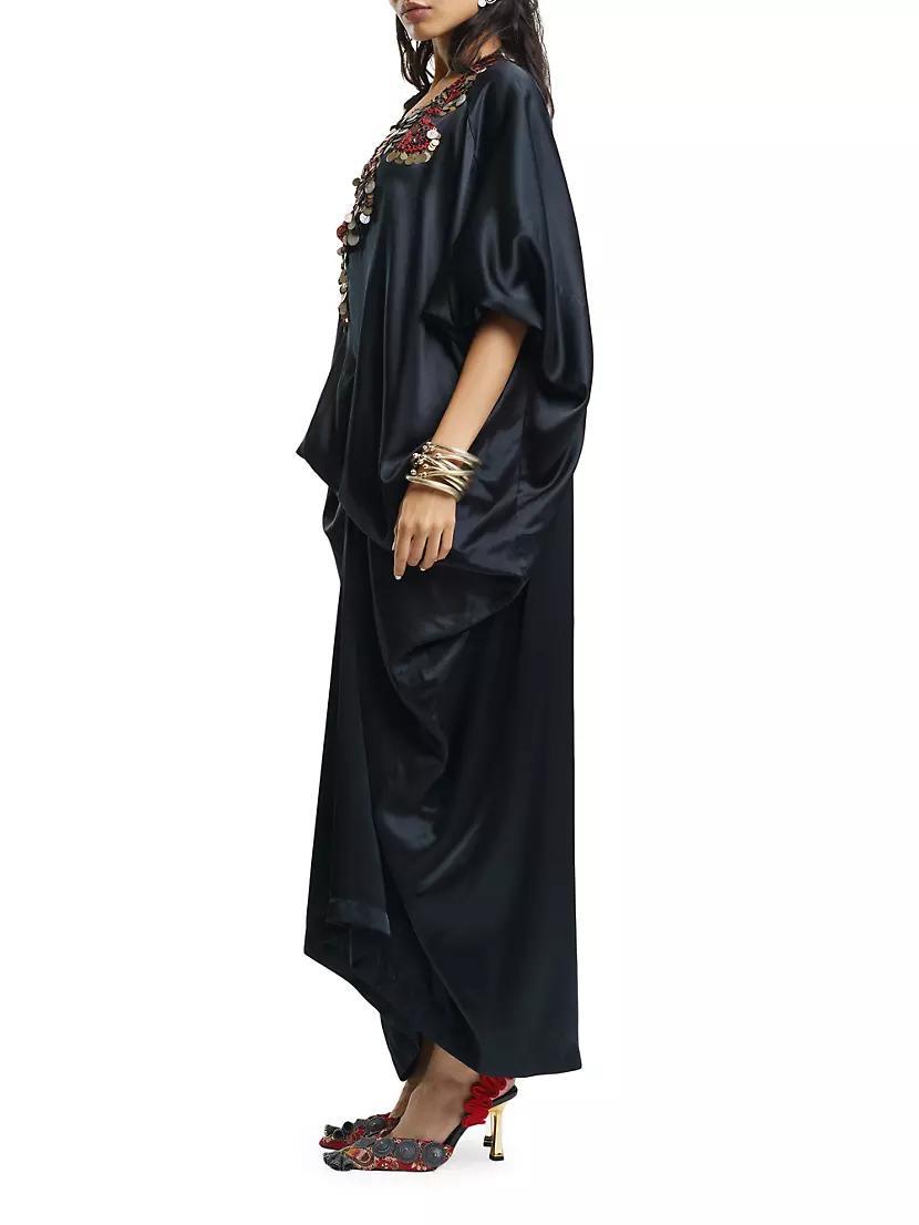 Embellished Silk Caftan Product Image