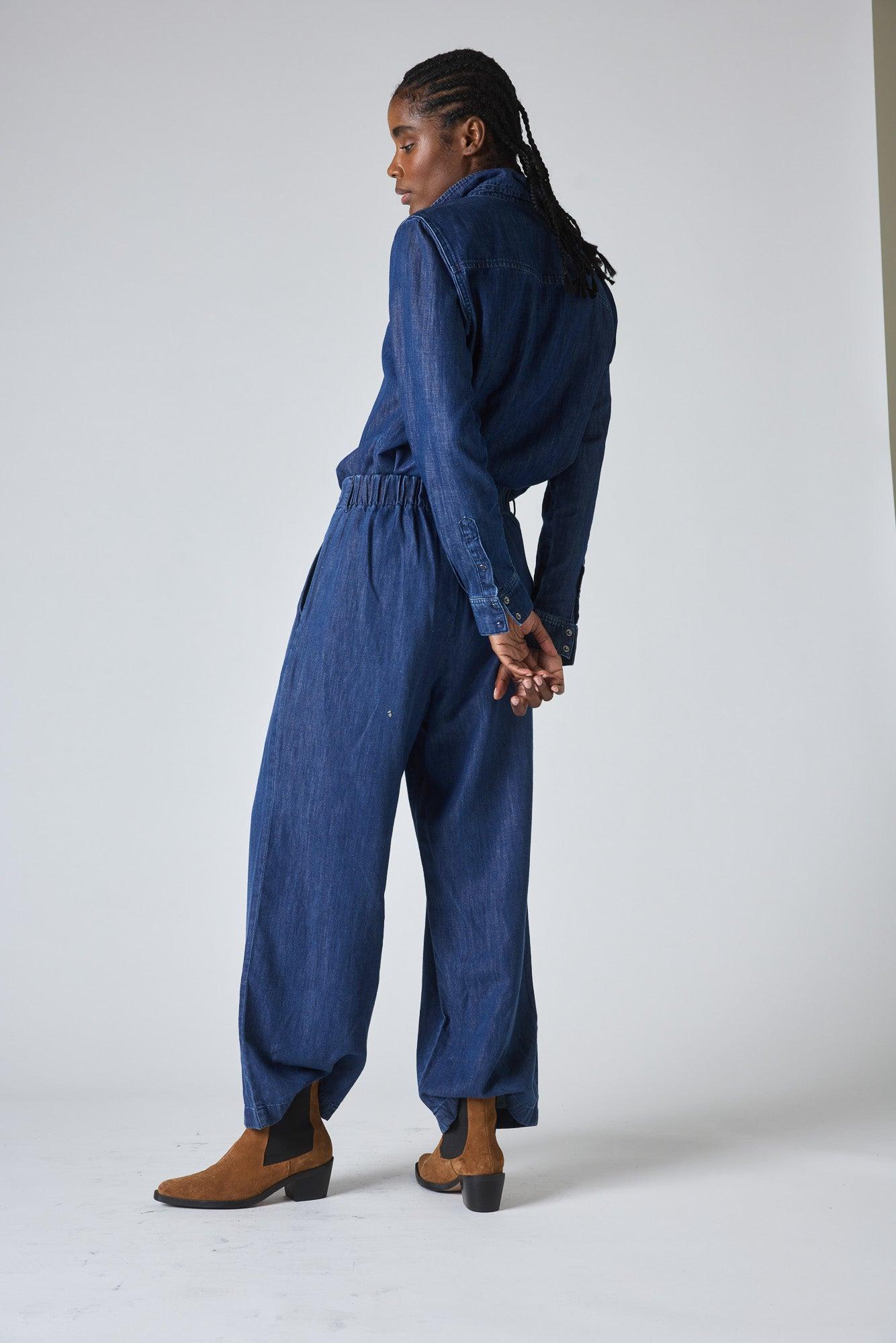 Ebb And Flow Wide Leg Denim Pant Product Image