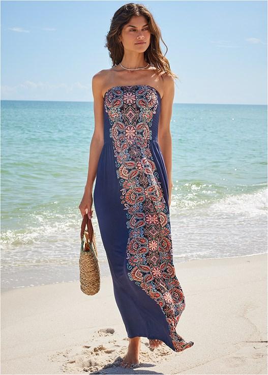 Bandeau Maxi Cover-Up Dress Product Image