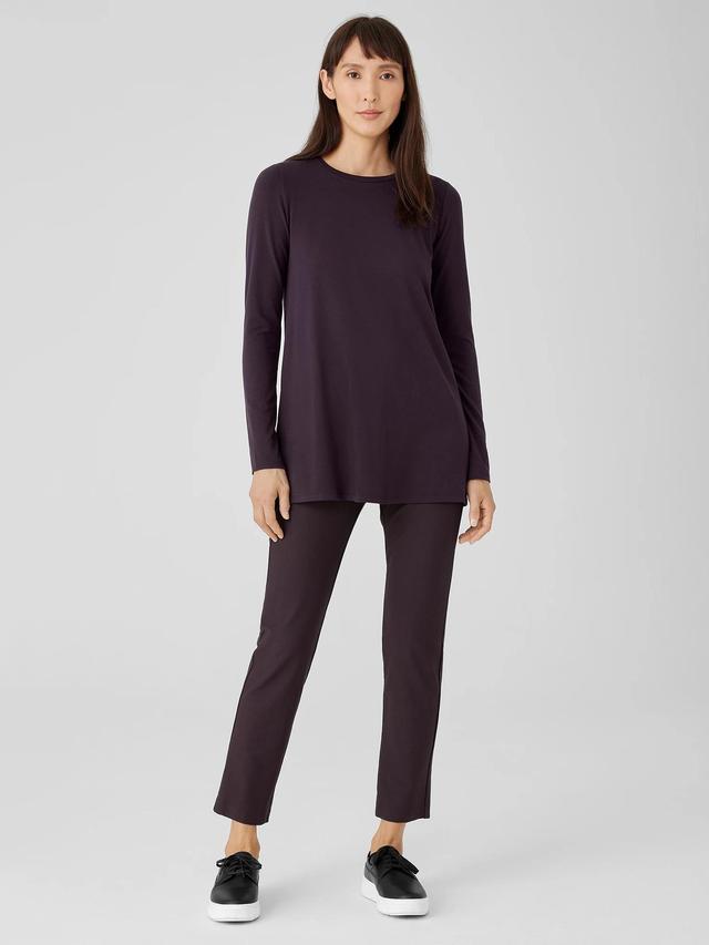 EILEEN FISHER Washable Stretch Crepe Pantfemale Product Image