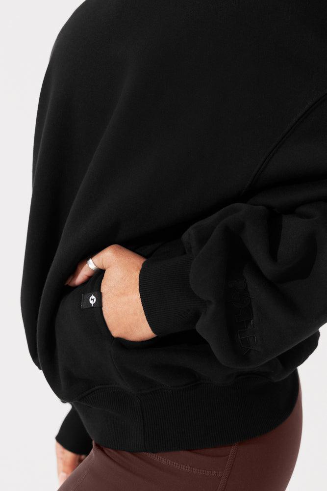 Cloud Crewneck Sweater - Black Product Image