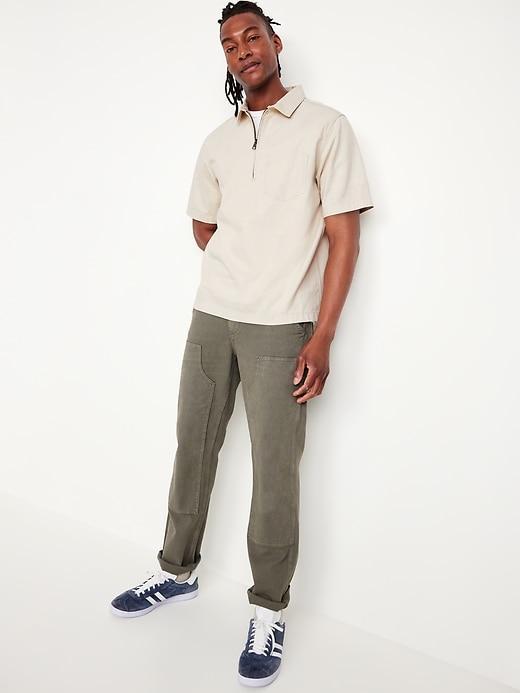 Quarter-Zip Workwear Shirt Product Image