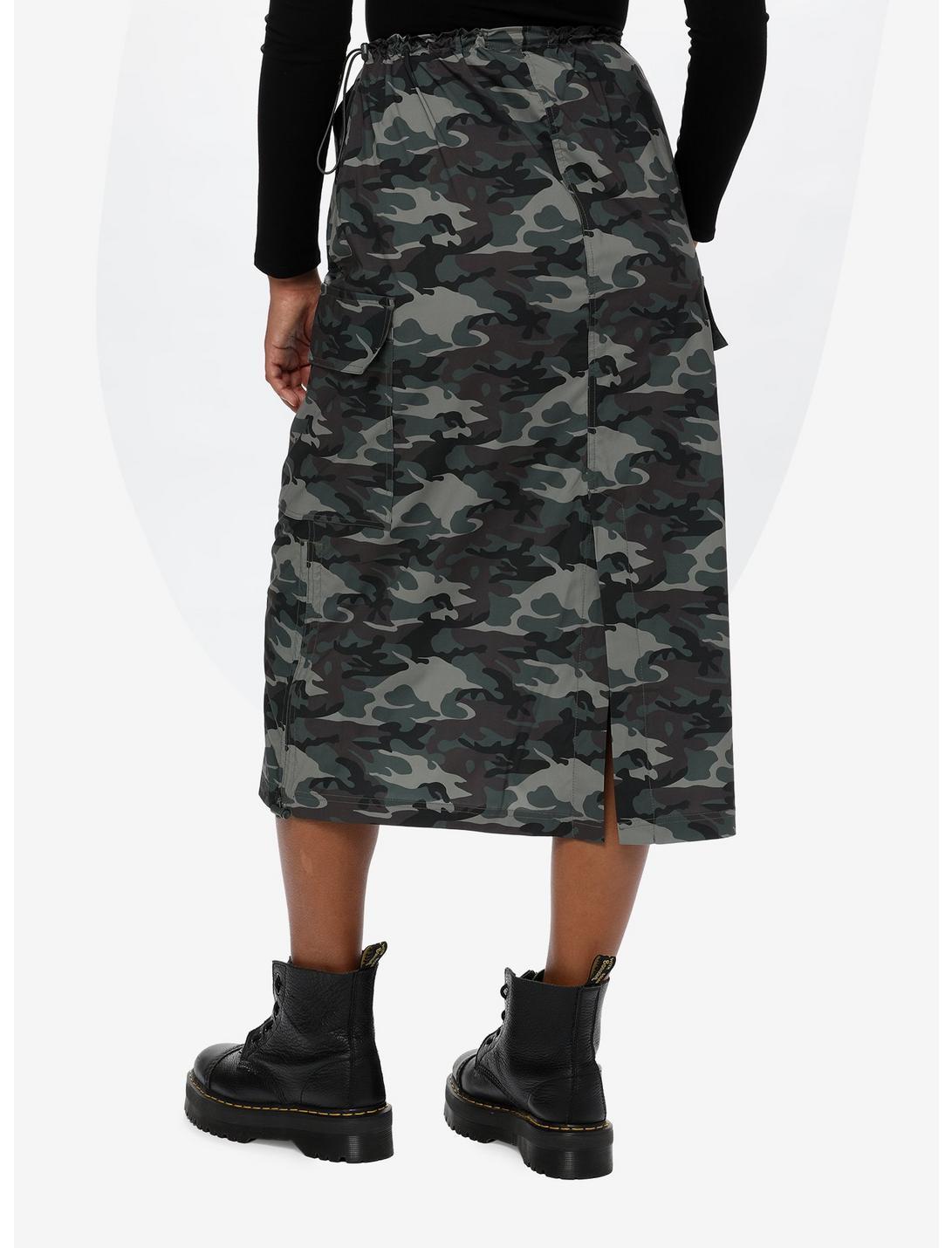 Social Collision Camouflage Midi Skirt product image