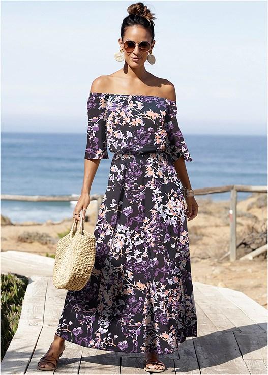 Off-The-Shoulder Maxi Dress Product Image