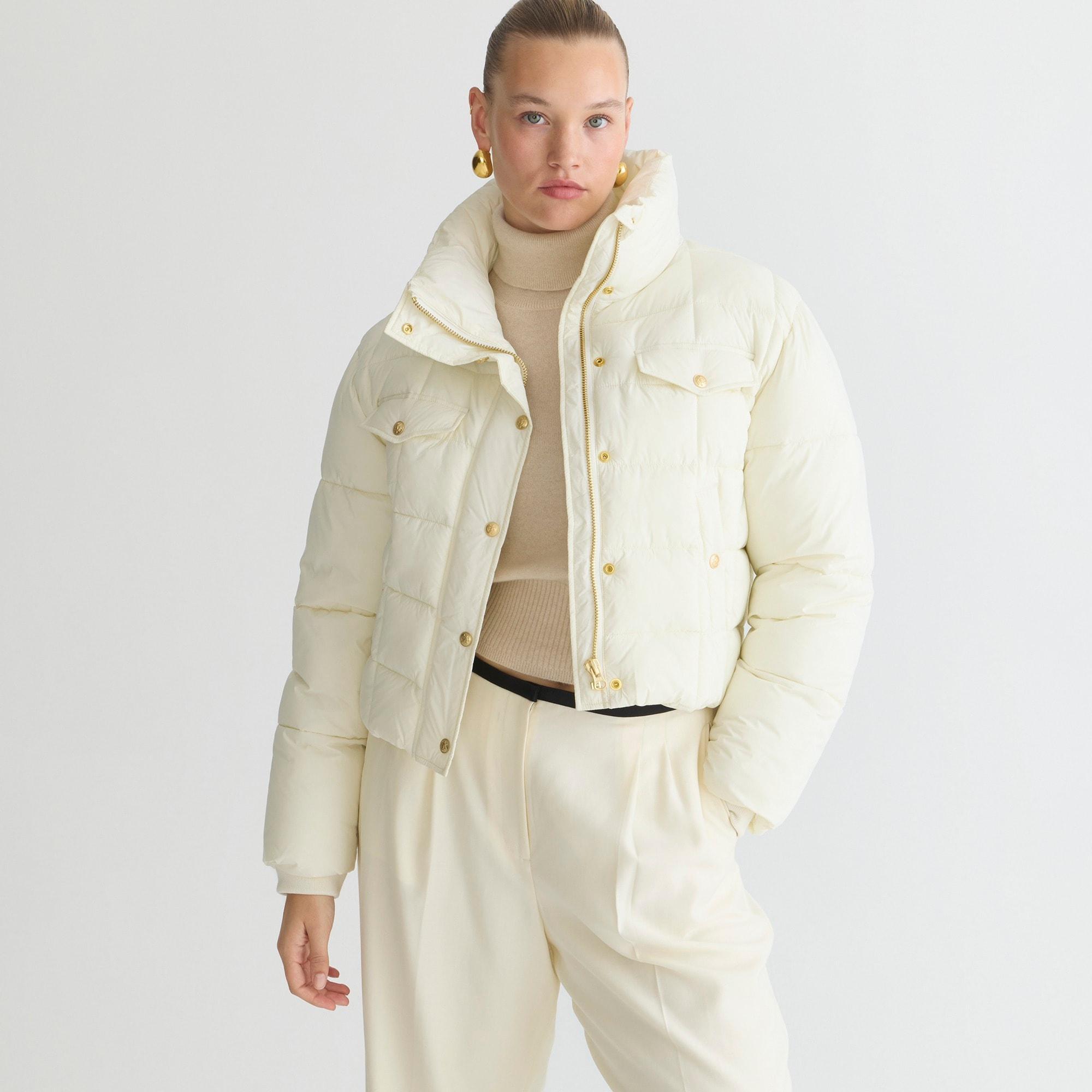 Cropped puffer jacket with PrimaLoft® Product Image