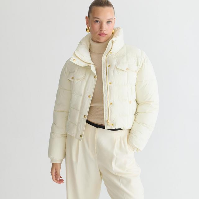 Cropped puffer jacket with PrimaLoft® Product Image