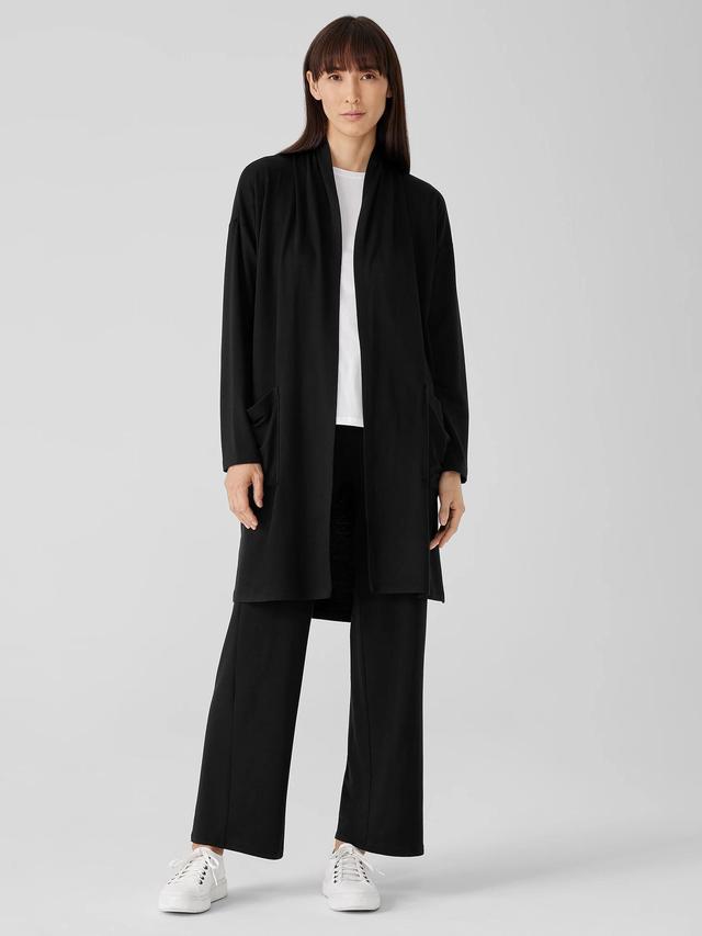 EILEEN FISHER Stretch Terry High Collar Jacketfemale Product Image