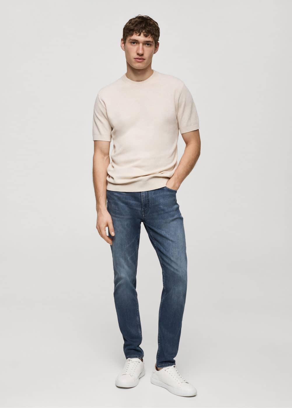 MANGO MAN - Jude skinny-fit jeans indigo blueMen Product Image