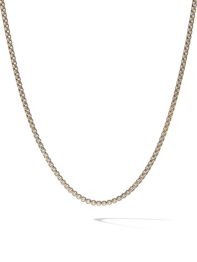 Womens Box Chain Necklace in 18k Yellow Gold, 2.7mm Product Image