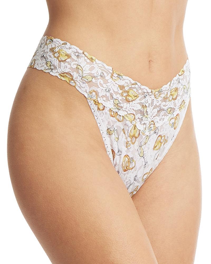 Hanky Panky Original-Rise Printed Lace Thong Product Image