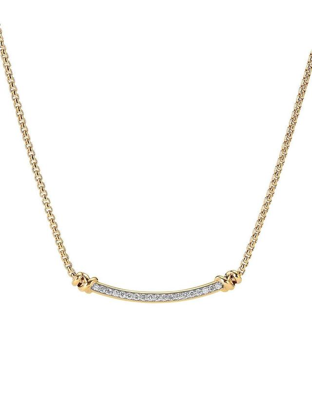 Womens Helena Necklace In 18K Yellow Gold With Diamonds Product Image