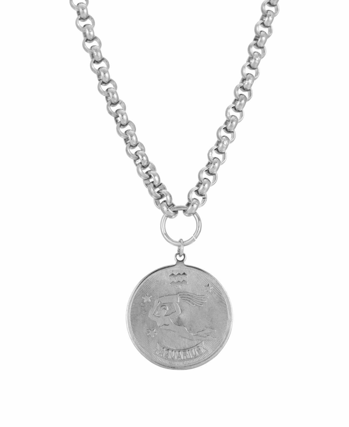 1928 Round Sagitarius Pendant Necklace, Womens, October Product Image