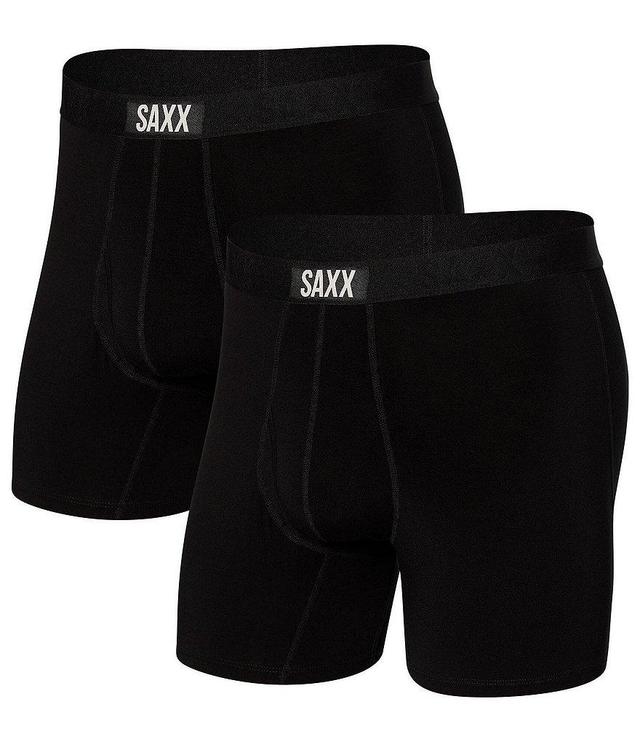 SAXX Vibe Black Boxer Briefs 2-Pack Product Image