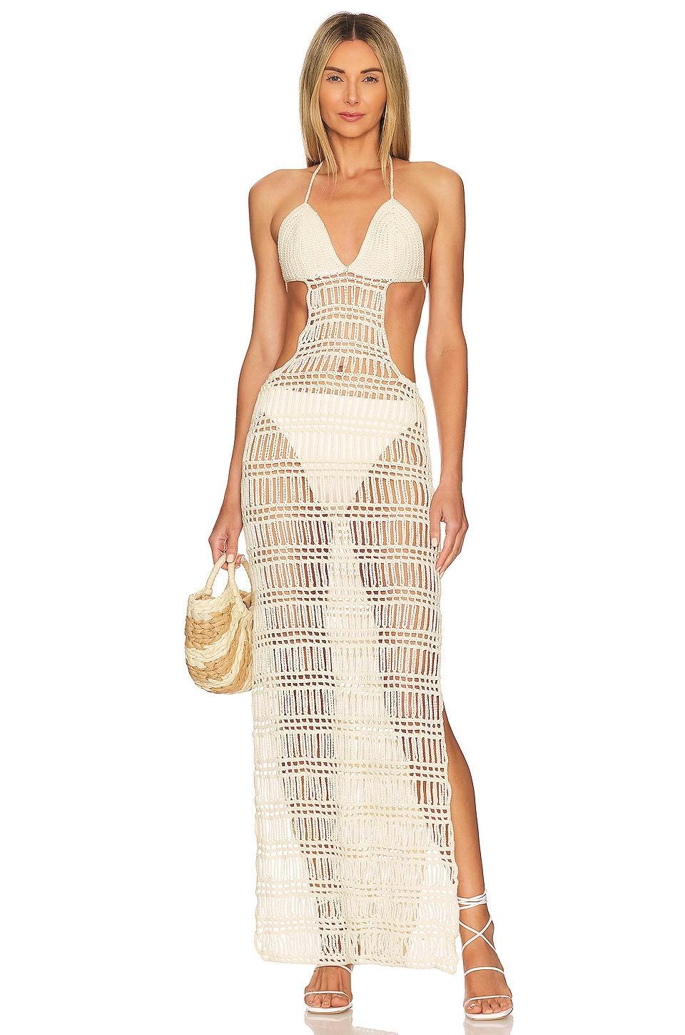 Sand Cutout Dress Alix Pinho Product Image