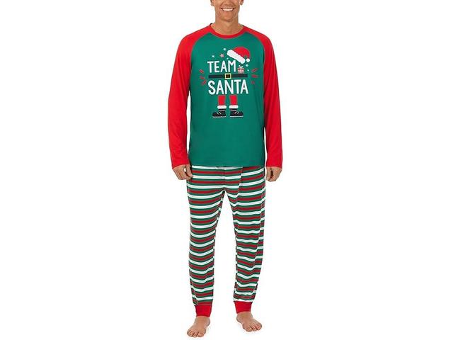 Pajamarama Elf Long PJ Set (Holiday Stripe) Men's Pajama Sets Product Image