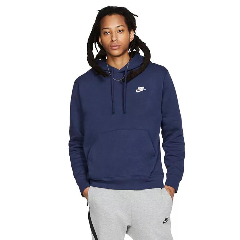 Big & Tall Nike Sportswear Club Fleece Pullover Hoodie, Mens Blue Product Image