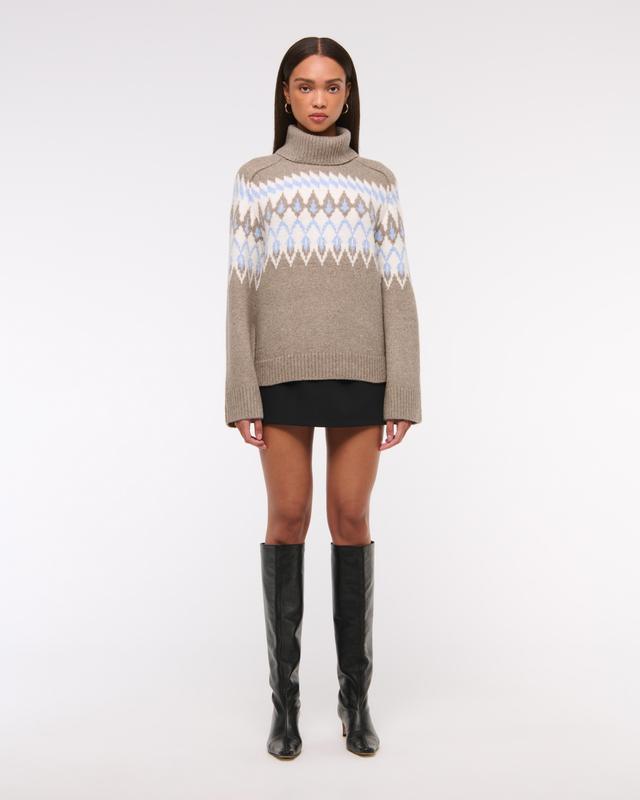 Fairisle Turtleneck Sweater Product Image