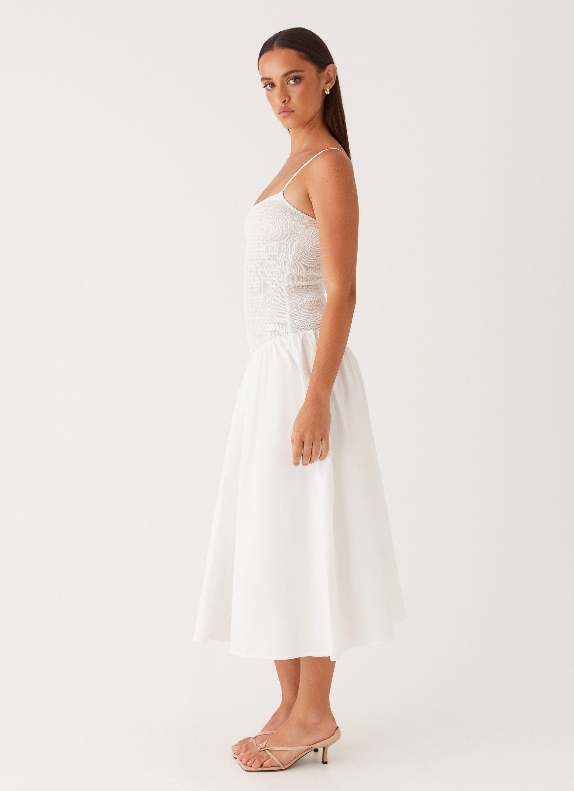 Natalyi Midi Dress - White Product Image