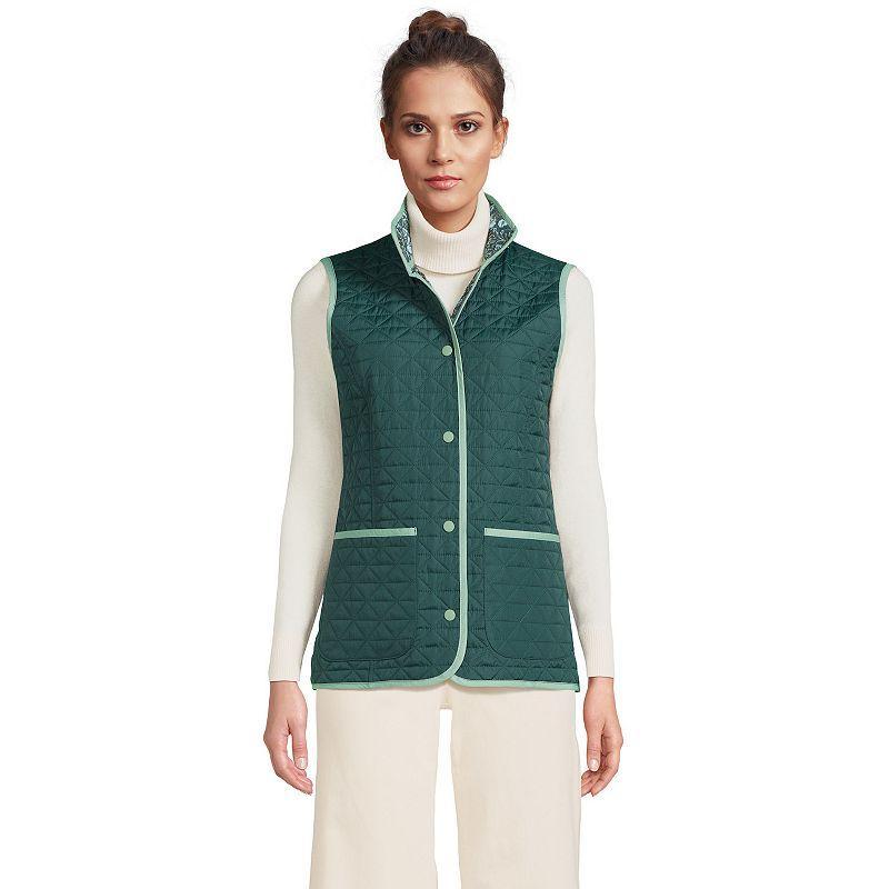 Womens Lands End Insulated Reversible Primaloft Vest Product Image