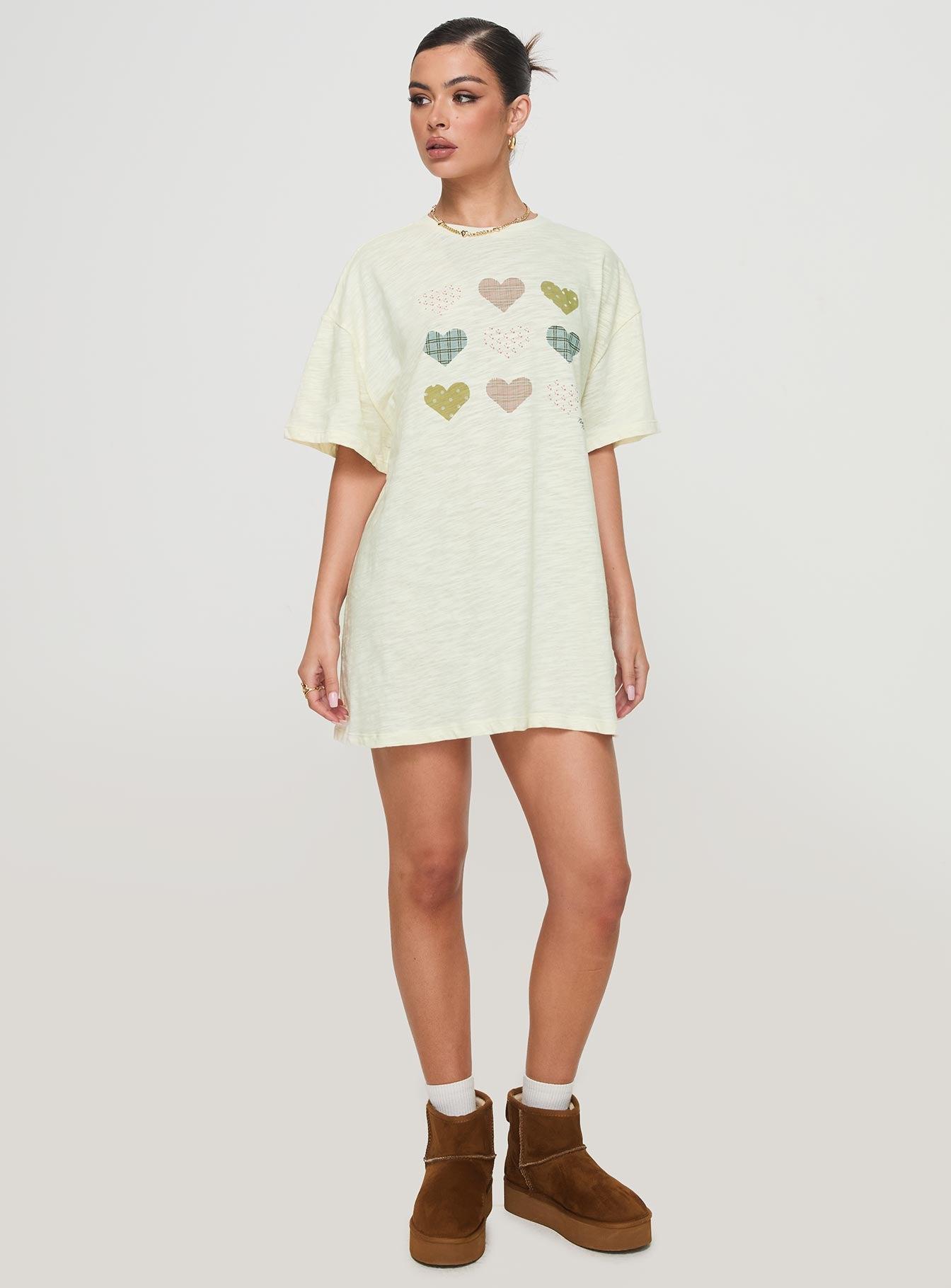 Heart Strong Nightie Sleep Dress Multi Product Image