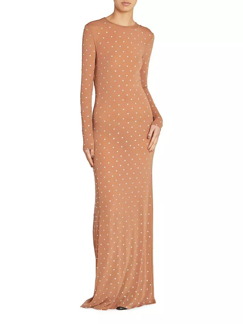 Embellished Crewneck Maxi Dress Product Image