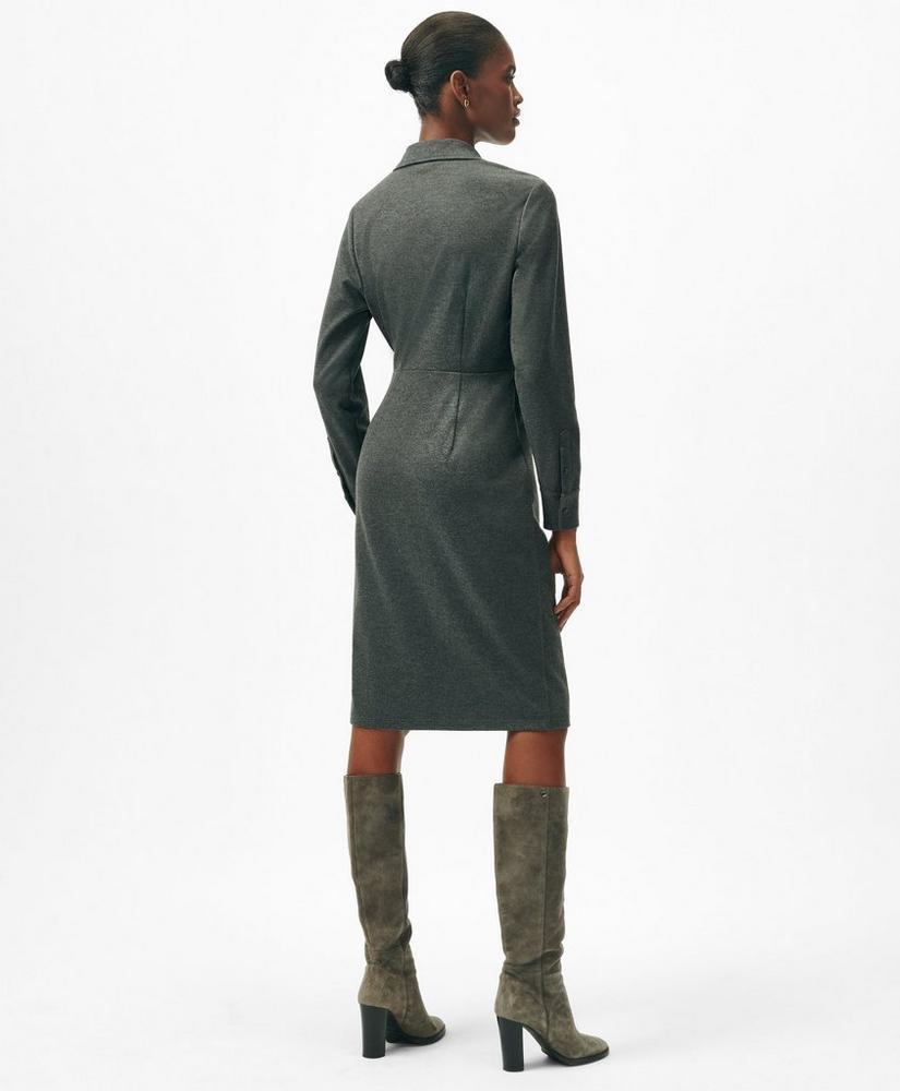 Wrap Shirt Dress in Flannel Product Image