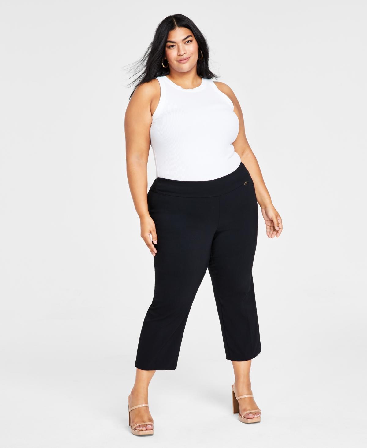 I.n.c. International Concepts Plus Size Mid-Rise Pull-On Capri Pants, Created for Macys product image