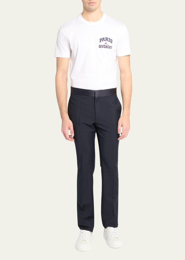 Givenchy Men's Wool-Blend Evening Trousers  - NIGHT BLUE - Size: 46 EU (30R US) Product Image