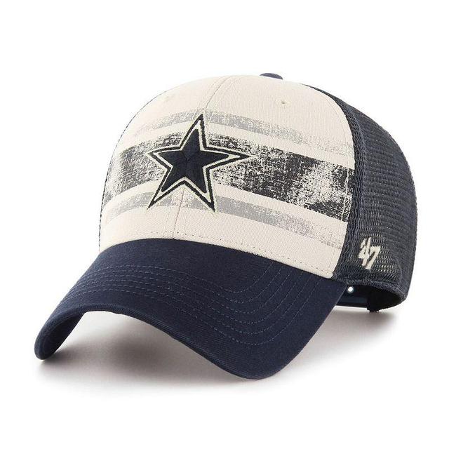 Mens 47 Brand Cream Dallas Cowboys Breakout Mvp Trucker Adjustable Hat Product Image