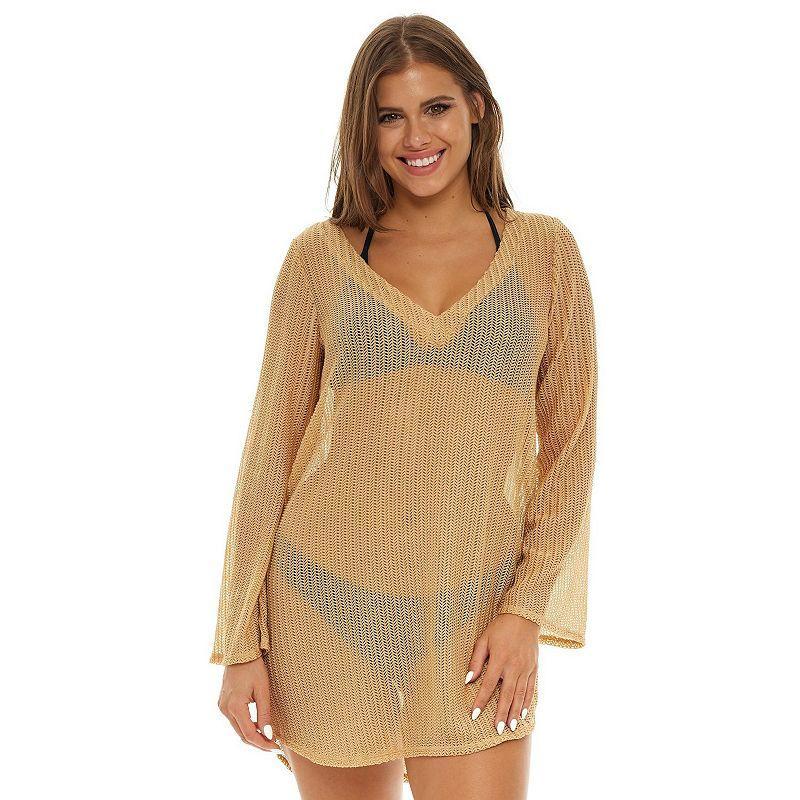 Womens Jordan Taylor V-Neck Swim Cover-Up Tunic Product Image