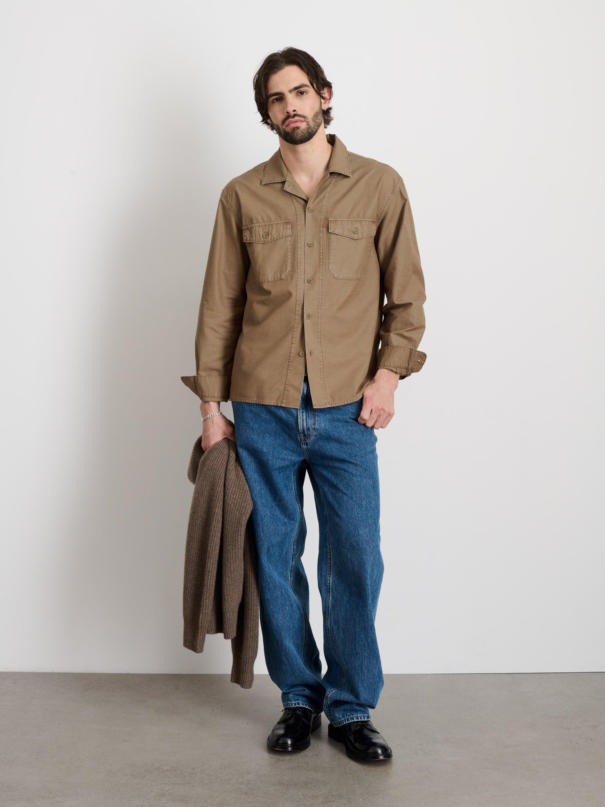 Field Shirt In Crosshatch Cotton Male Product Image