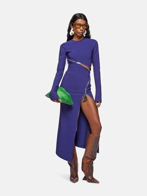 Blue midi dress Product Image