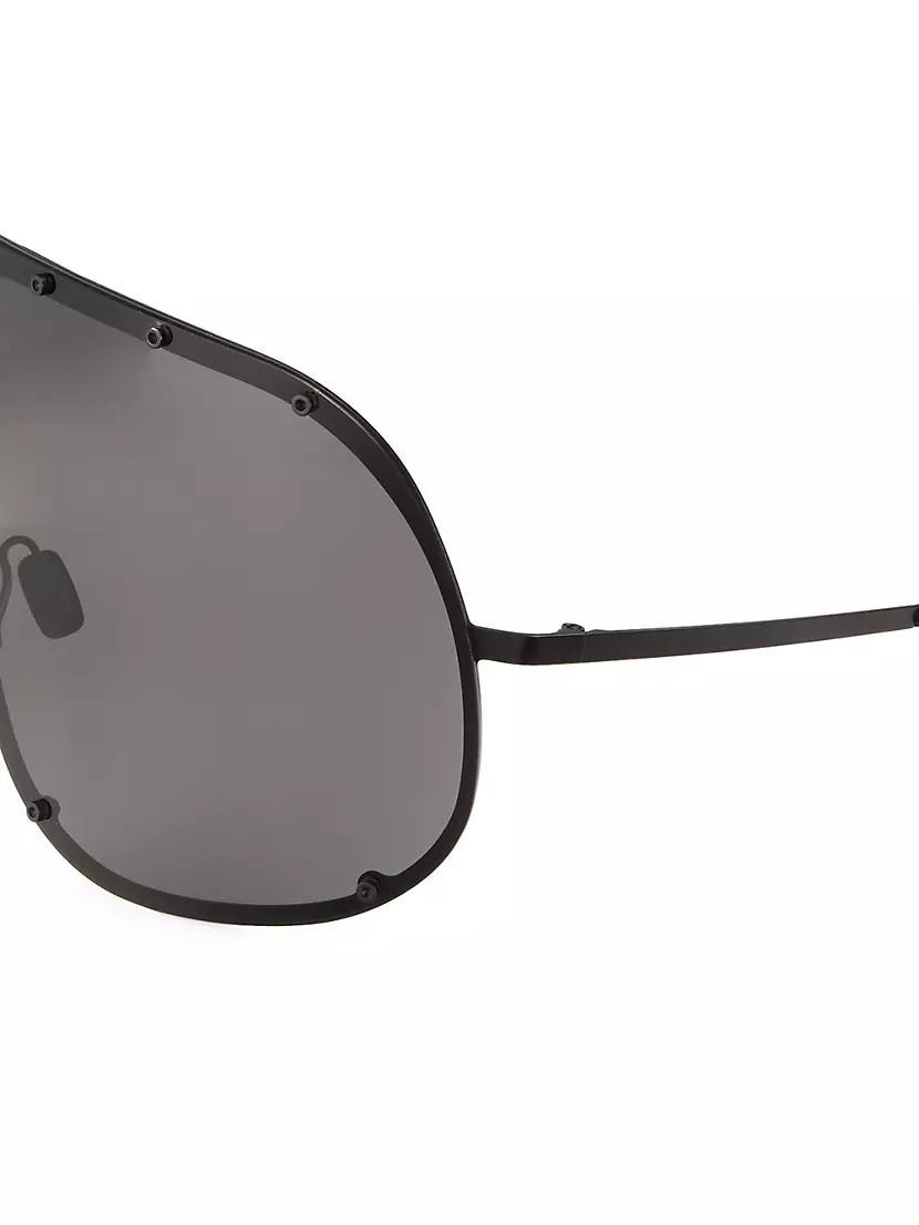 Mens Solid-Frame Shield Sunglasses Product Image