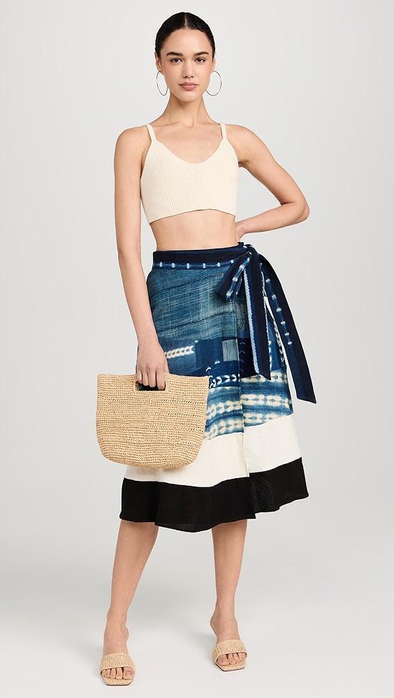 Studio 189 Patchwork Indigo Prairie Skirt | Shopbop Product Image