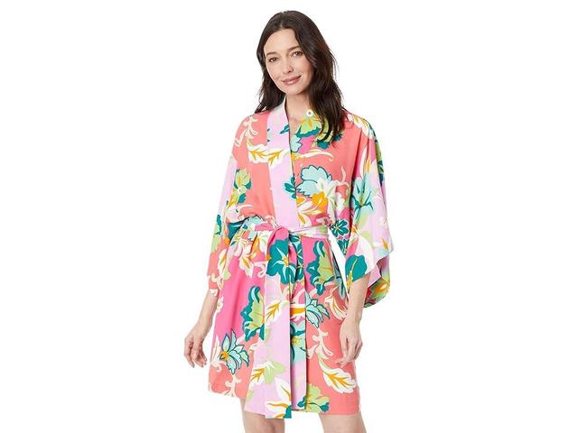 Natori Marbella 36 Wrap Green) Women's Robe Product Image