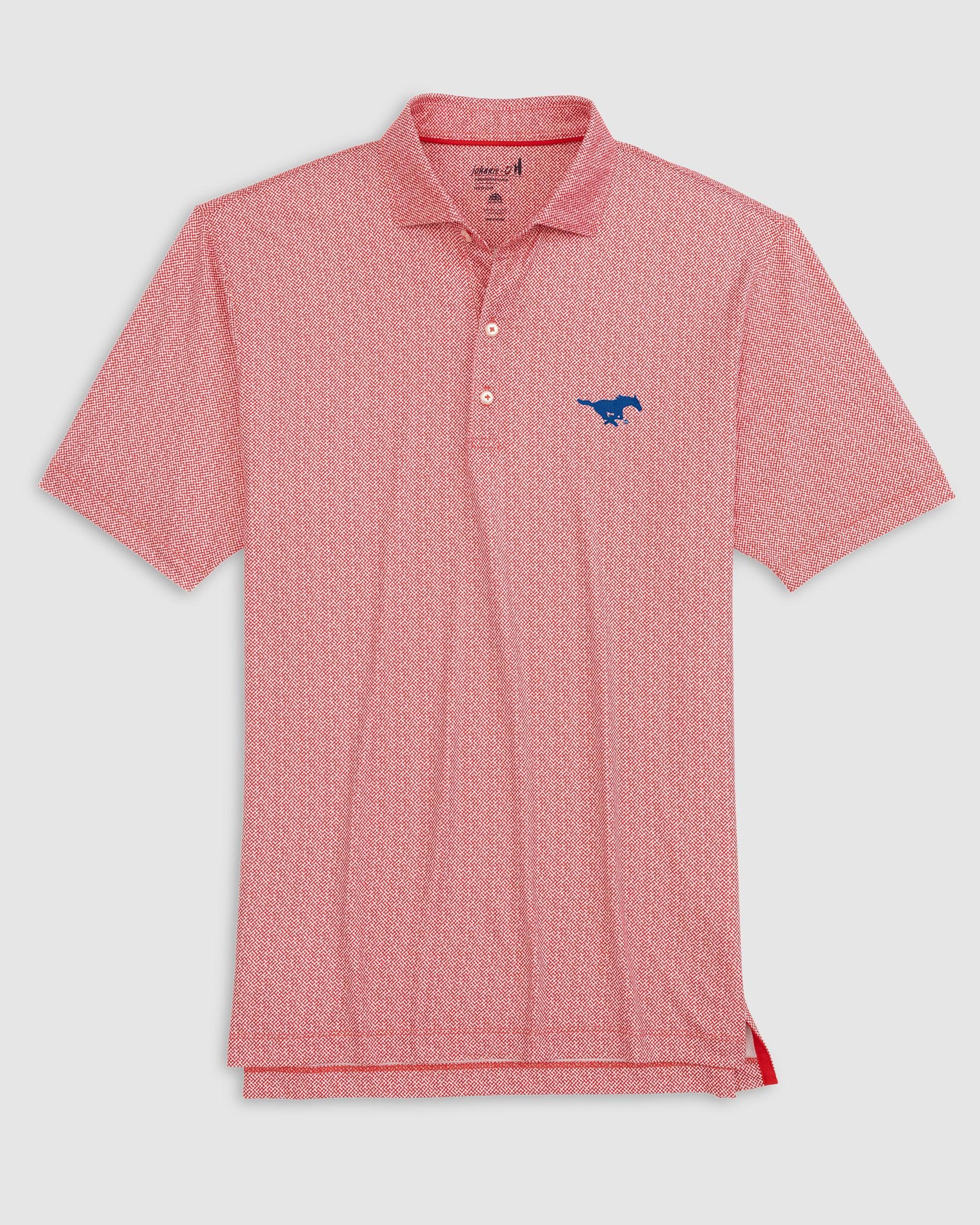 johnnie-O Southern Methodist Hinson Jersey Performance Polo Product Image