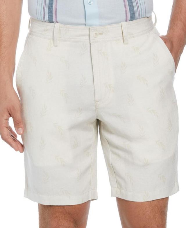 Cubavera Mens Flat-Front 9 Linen Blend Shorts Product Image