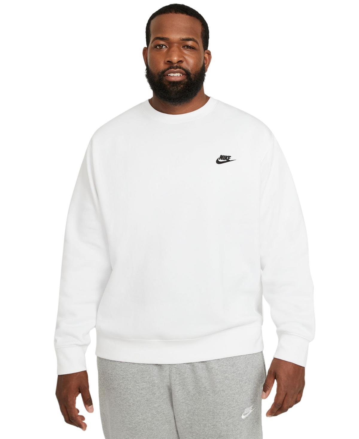 Mens Nike Club Fleece Crew Green Horizon Product Image