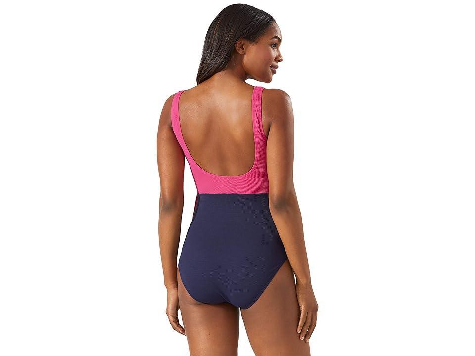 Colorblock Scoop-Back One-Piece Swimsuit Product Image