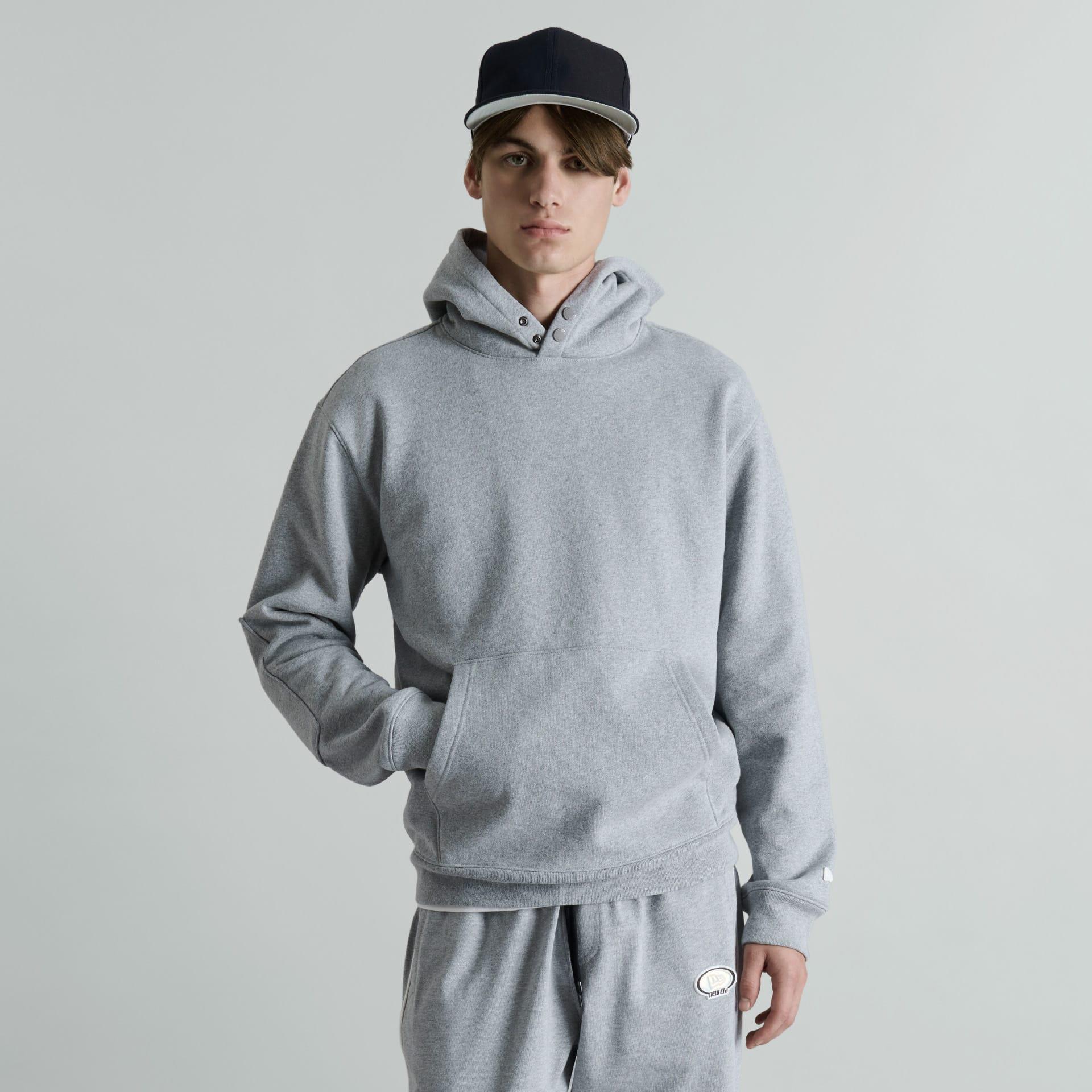 Brand New Era Amherst Corporal Heather Gray Snap Hoodie Male Product Image