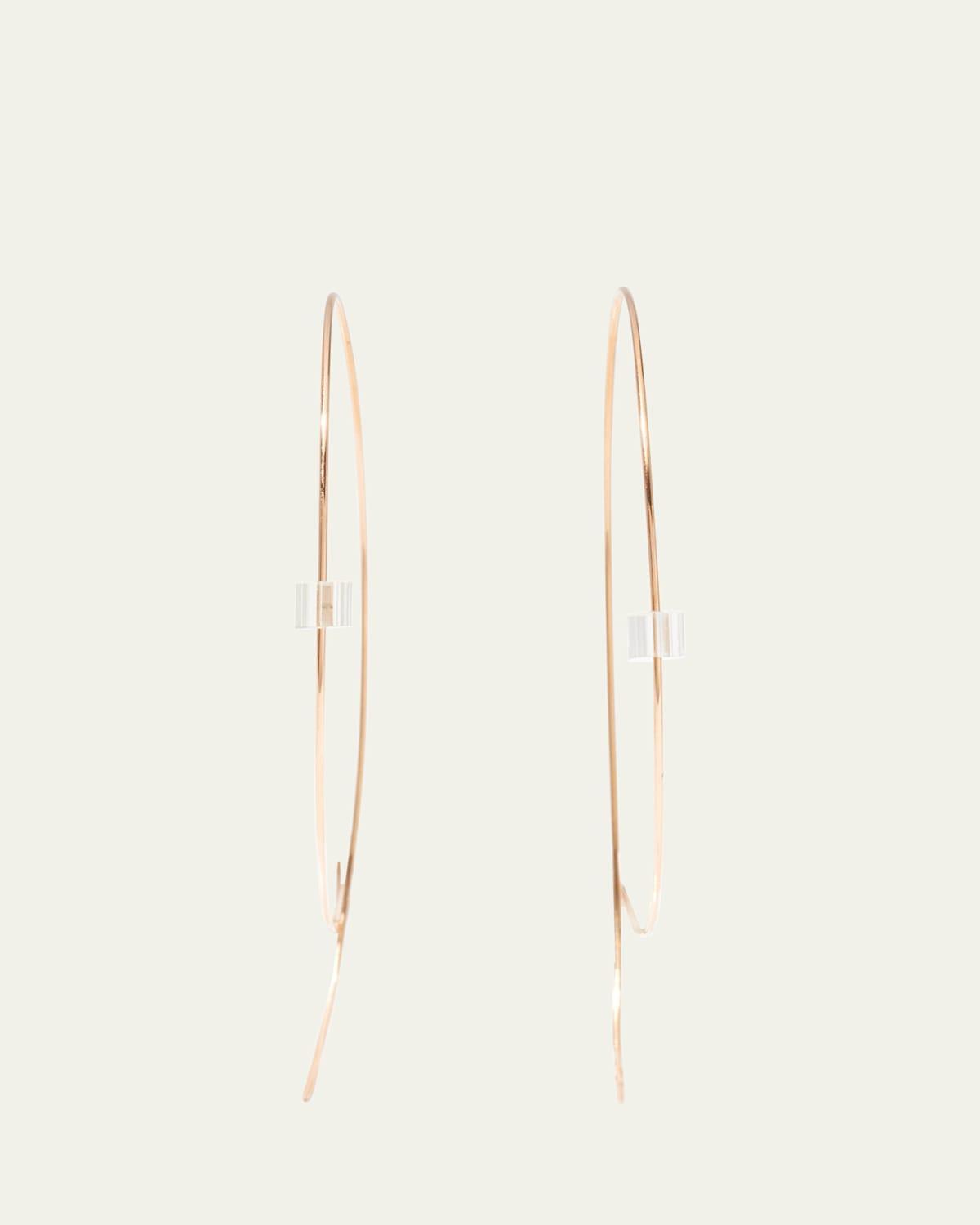 Lana Large Upside Down Hoop Earrings Product Image